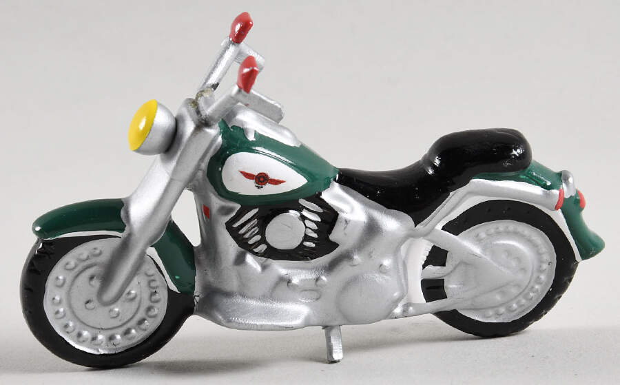 Harley Davidson Harley Davidson Mfr-Green Bike - No Box by Department 56-1
