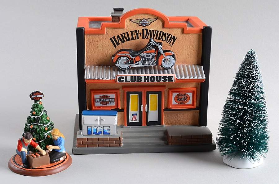 Harley Davidson Harley-Davidson Clubhouse Set - Boxed by Department 56-1