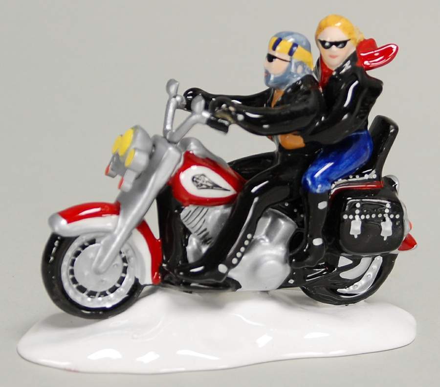 Harley Davidson Two For The Road-Red Bike - Boxed by Department 56-1