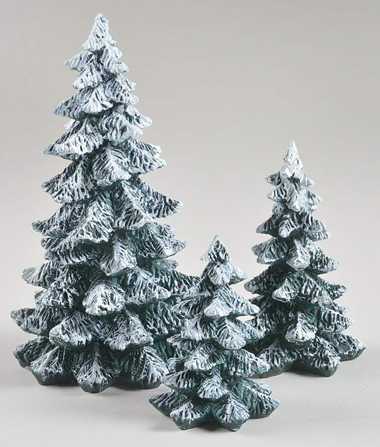 General Village Tree Accessories Evergreen Trees-Set Of 3 - Boxed by Department 56-1