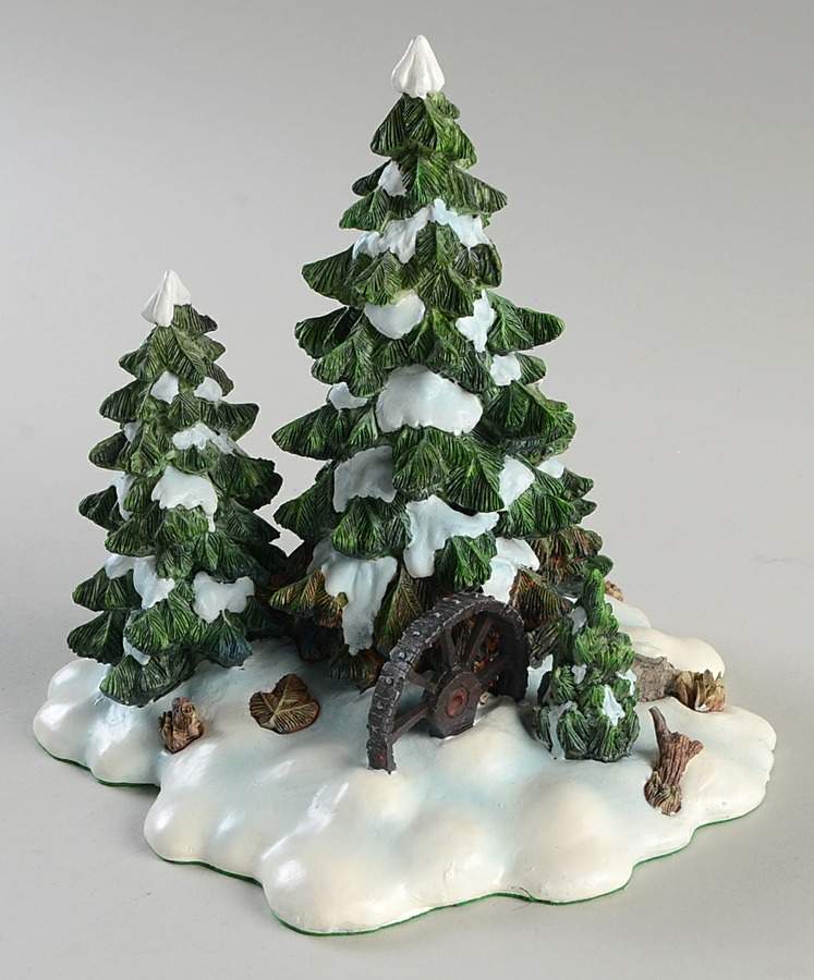 General Village Tree Accessories Wagon Wheel Pine Grove - Boxed by Department 56-1