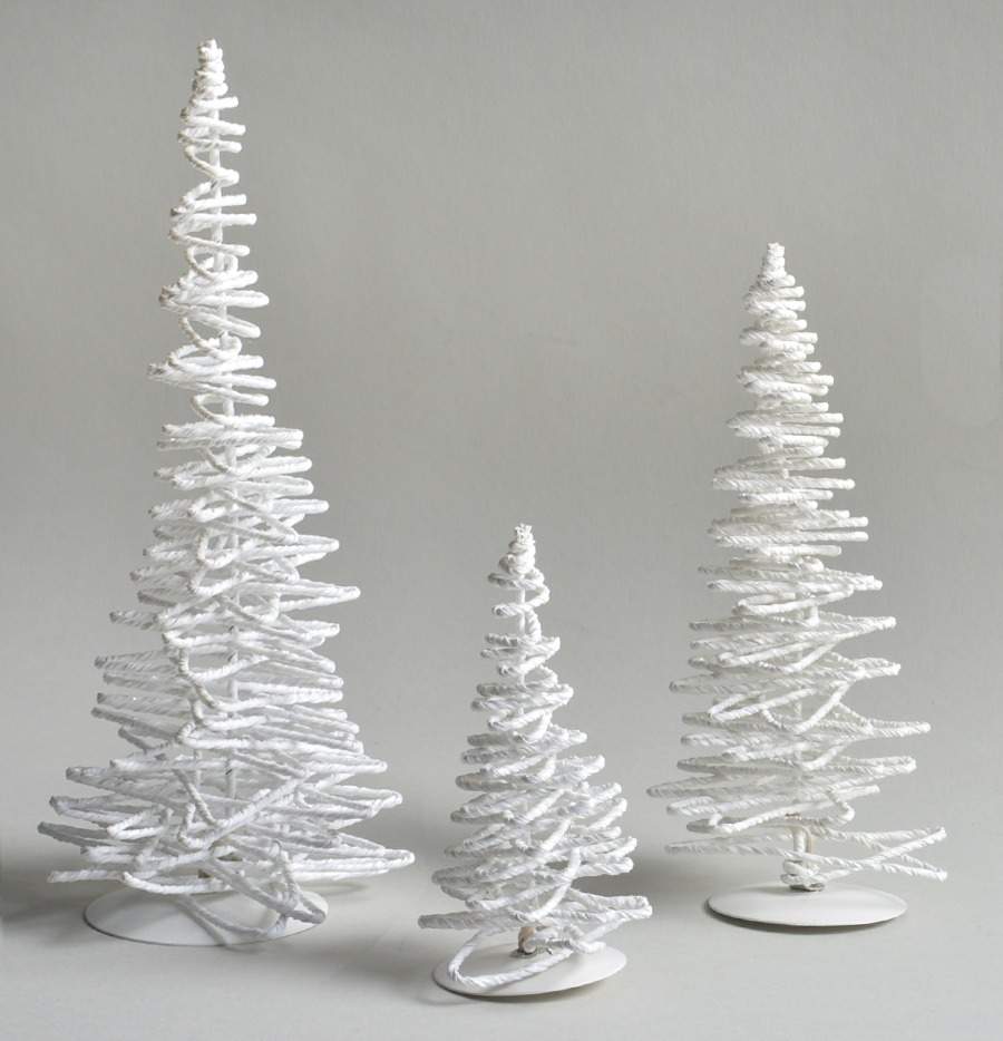 General Village Tree Accessories Frosted Zig-Zag Tree-White - Boxed by Department 56-1
