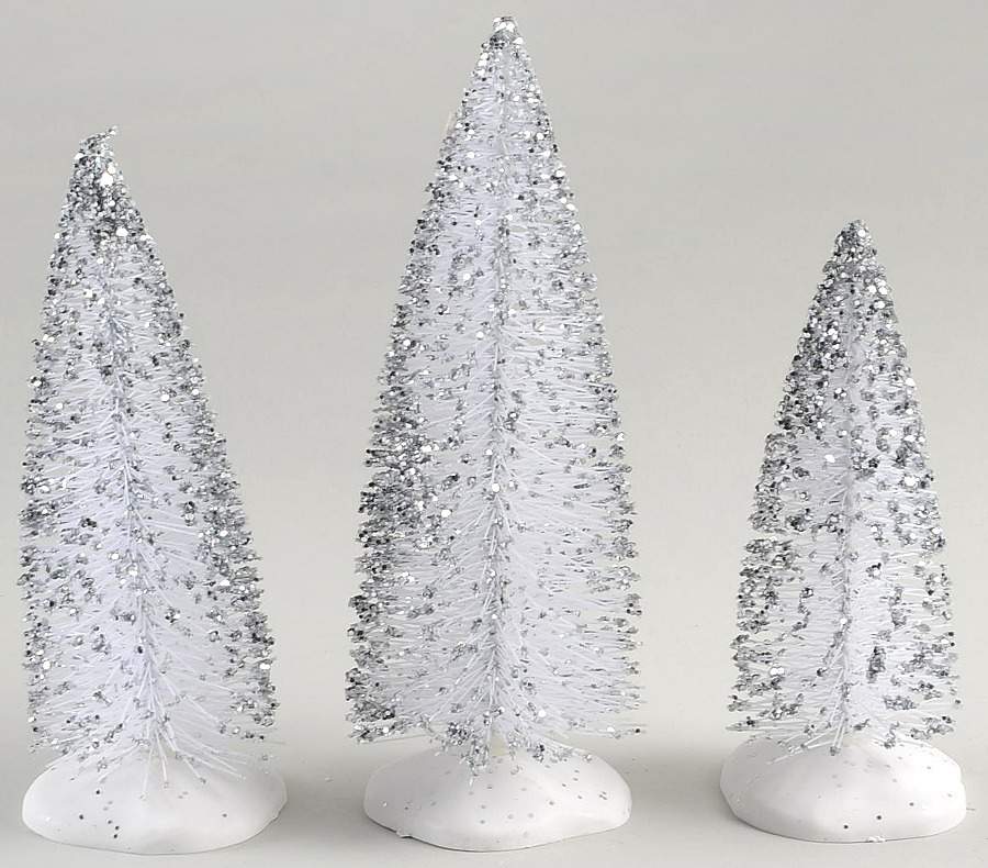 General Village Tree Accessories Sparkly Silver Sisals - No Box by Department 56-1