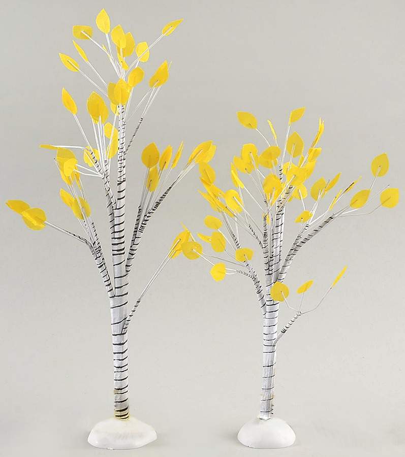 Harvest Collection Accessories Village Autumn Aspen Trees - Boxed by Department 56-1