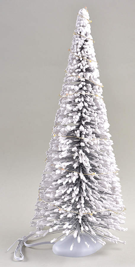General Village Tree Accessories Lit Frosted White Sisal Tree - Boxed by Department 56-1