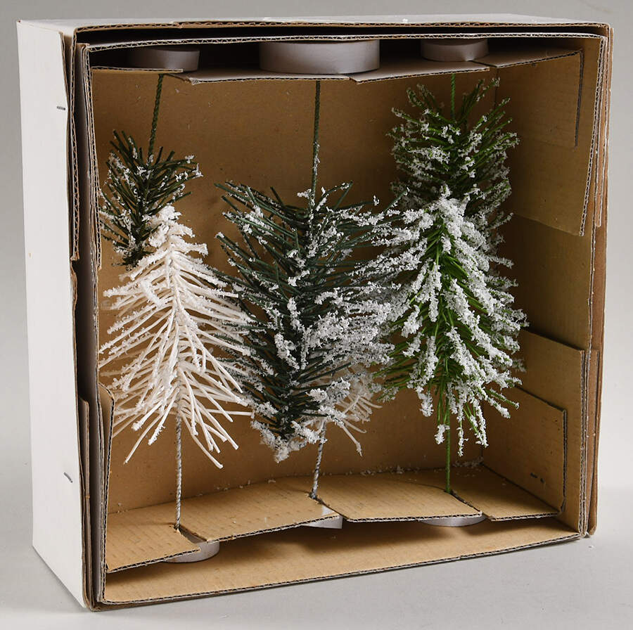 General Village Tree Accessories Frosty Winter Pine-Set Of 6 - No Box by Department 56-1