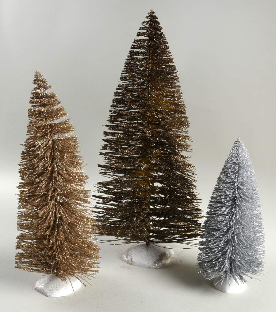 General Village Tree Accessories Night On The Town Trees Set Of 3 - No Box by Department 56-1
