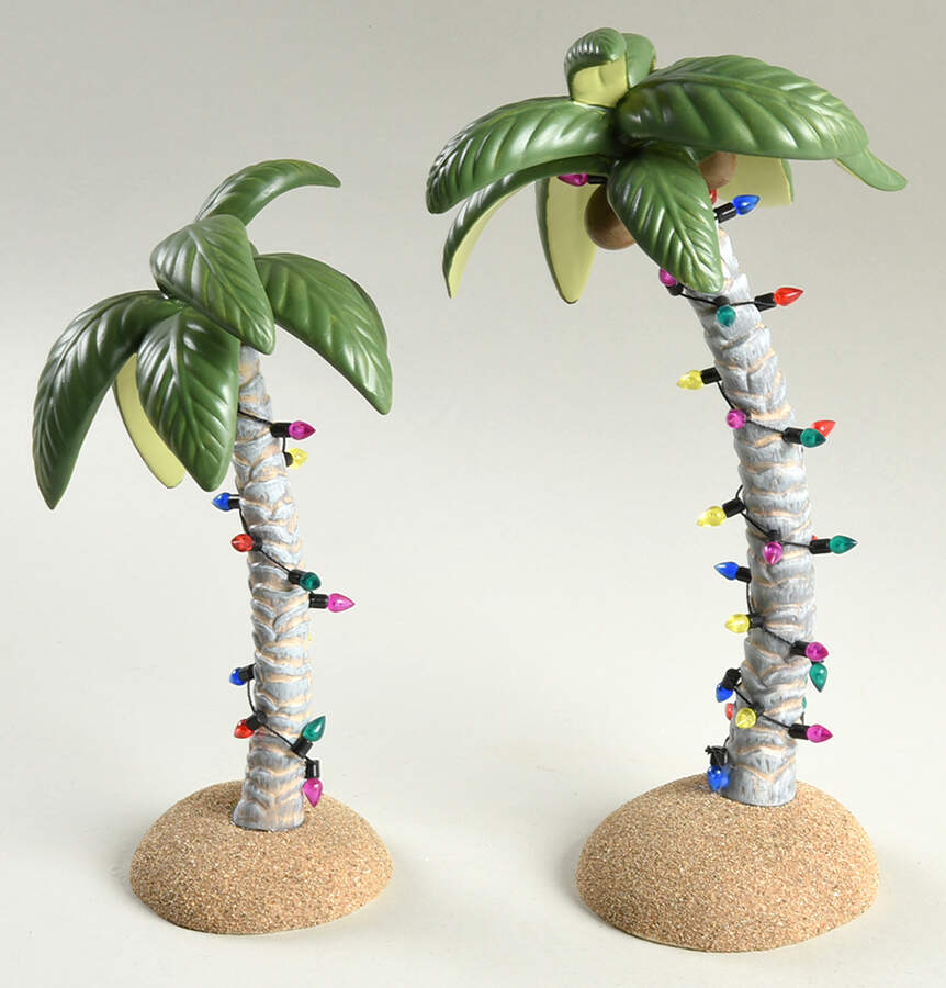 General Village Tree Accessories Christmas Palms Set Of 2 - No Box by Department 56-1