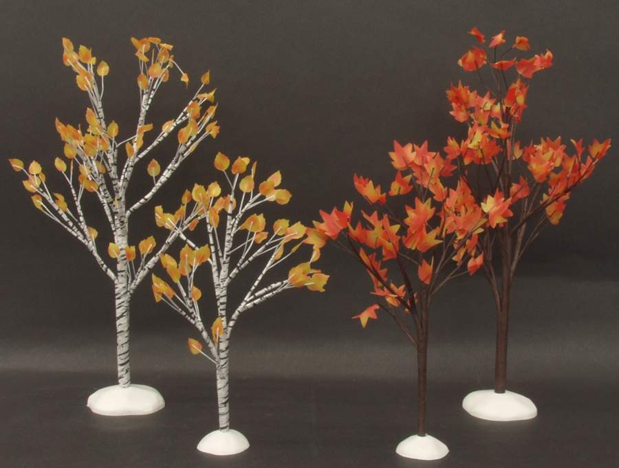 Harvest Collection Accessories Autumn Birch & Maple Trees - Boxed by Department 56-1