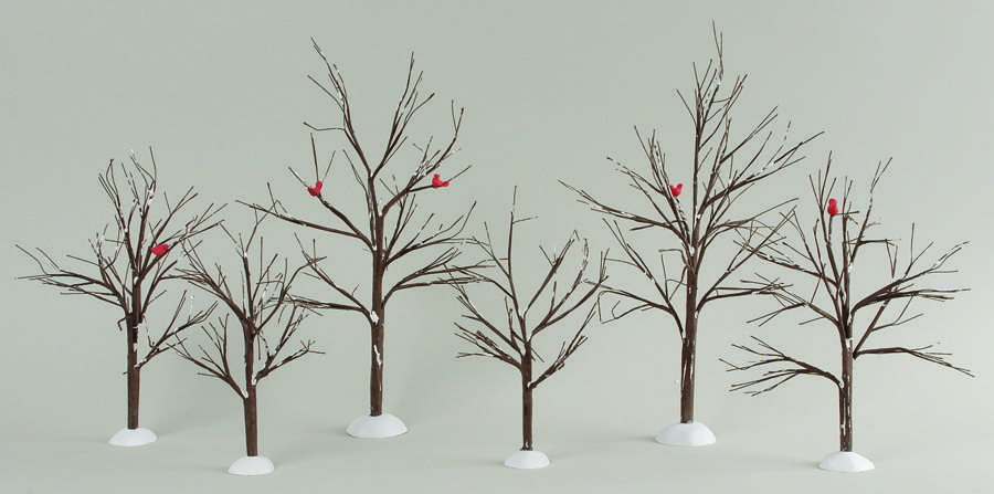 General Village Tree Accessories Bare Branch Trees-Set Of 6 - Boxed by Department 56-1