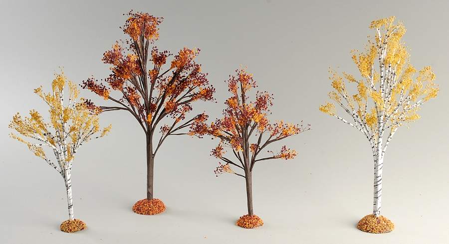 Harvest Collection Accessories Village Autumn Trees-Set Of 4 - Boxed by Department 56-1