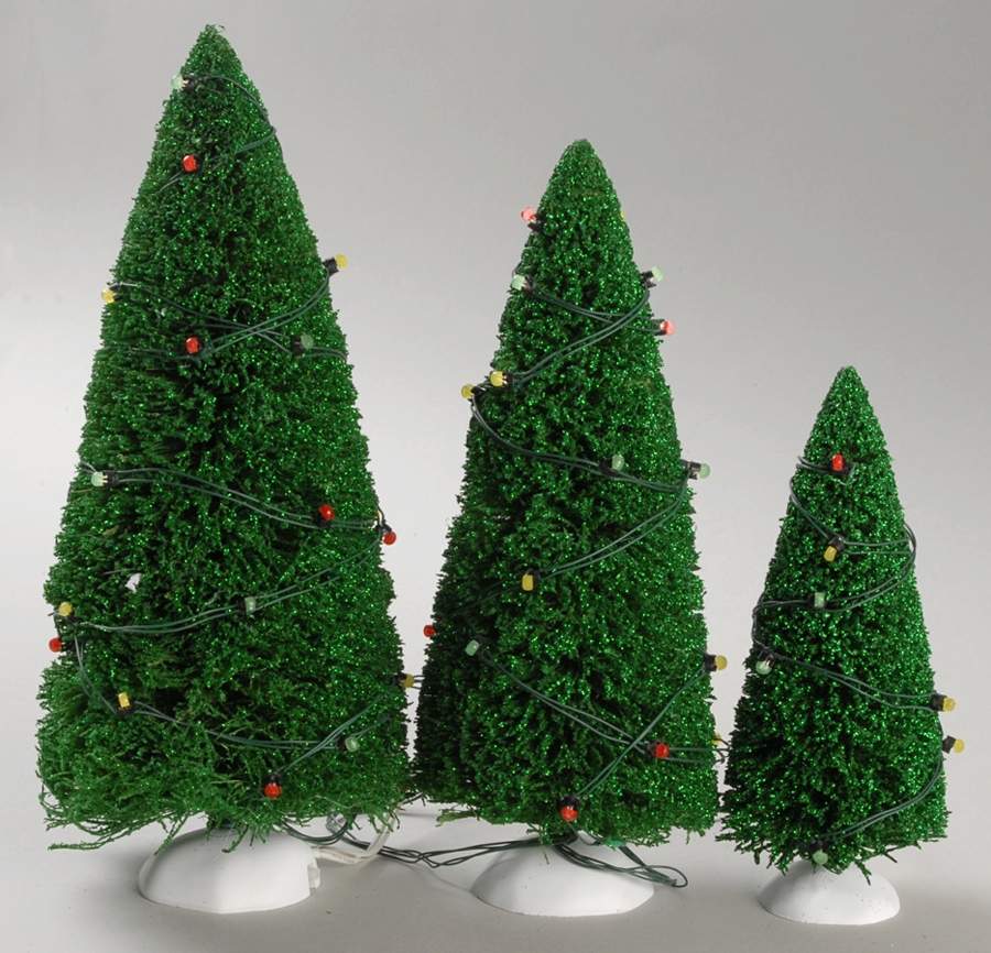 General Village Tree Accessories Twinkling Lit Trees-Light Green - No Box by Department 56-1
