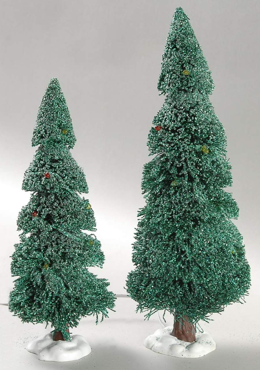 General Village Tree Accessories Twisty Glitter Pines - No Box by Department 56-1