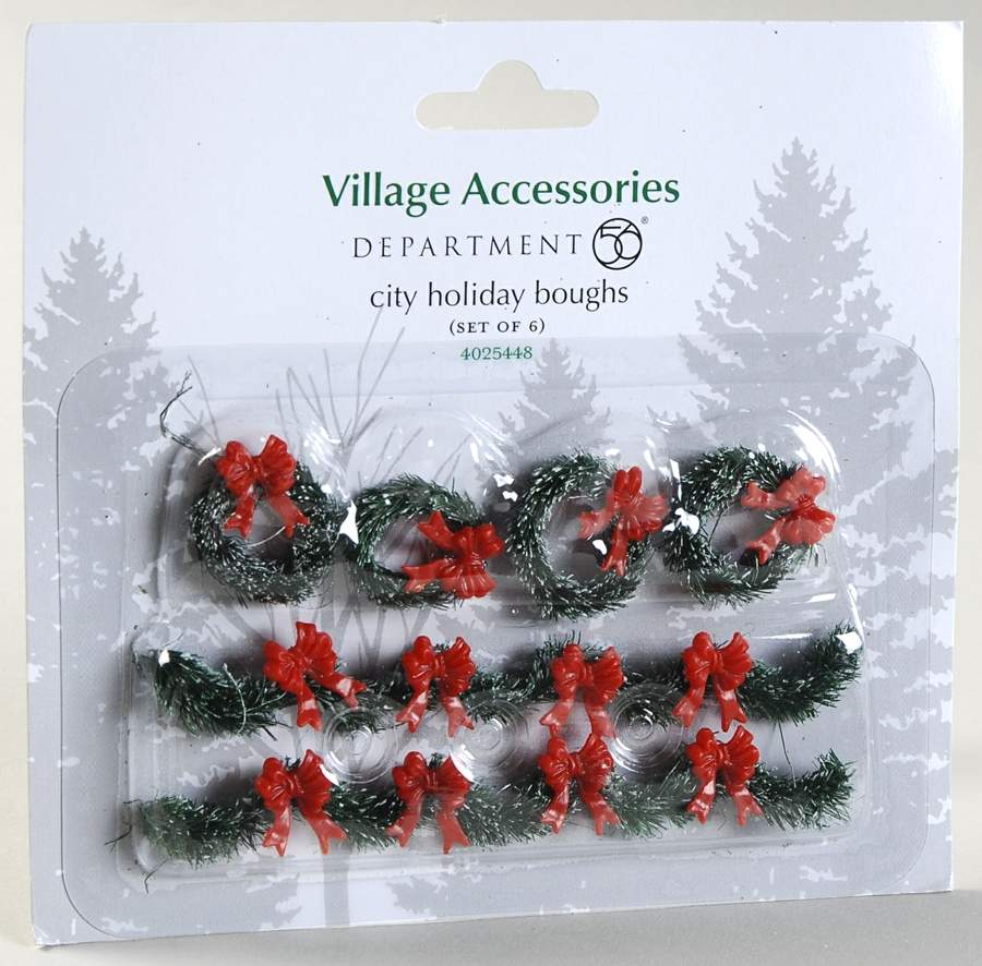 General Village Tree Accessories City Holiday Boughs - Boxed by Department 56-1