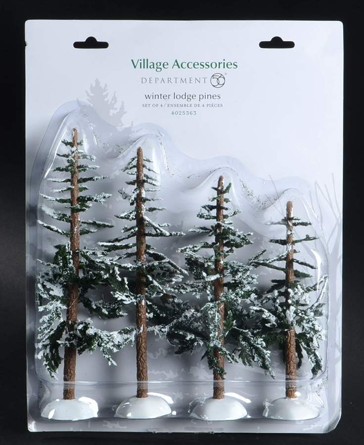 General Village Tree Accessories Winter Lodge Pines - Boxed by Department 56-1