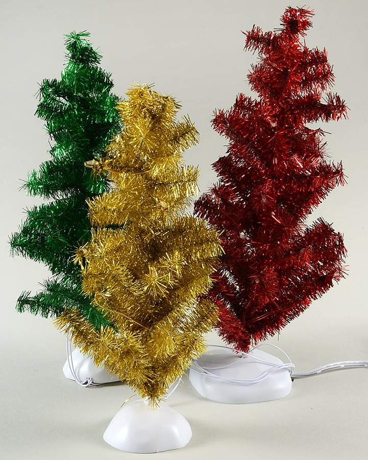General Village Tree Accessories Magical Tinsel Trees, Set Of 3 - Boxed by Department 56-1