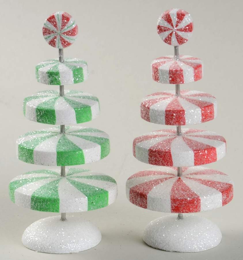 General Village Tree Accessories Peppermint Christmas Trees - Boxed by Department 56-1