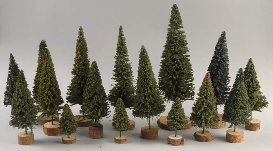 General Village Tree Accessories Natural Evergreens-Set Of 16 - No Box by Department 56-1