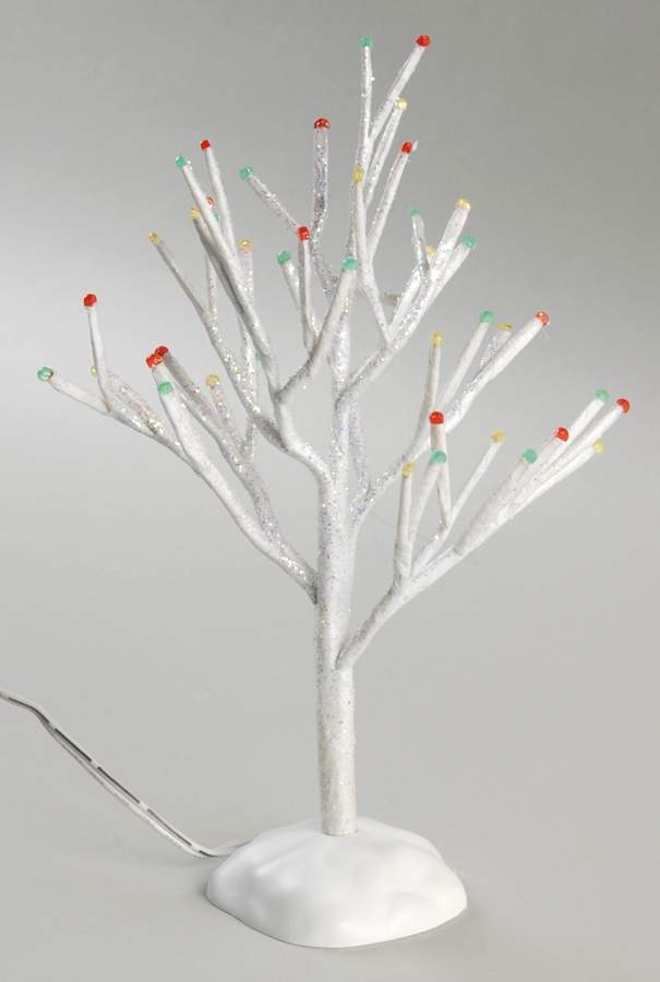 General Village Tree Accessories Lighted Snowy Tree - Boxed by Department 56-1