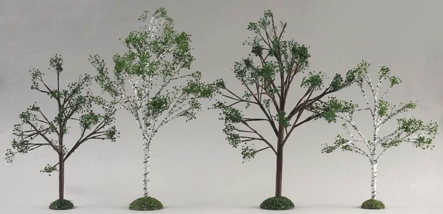 General Village Tree Accessories Village Spring/Summer Trees-Set Of 4 - Boxed by Department 56-1