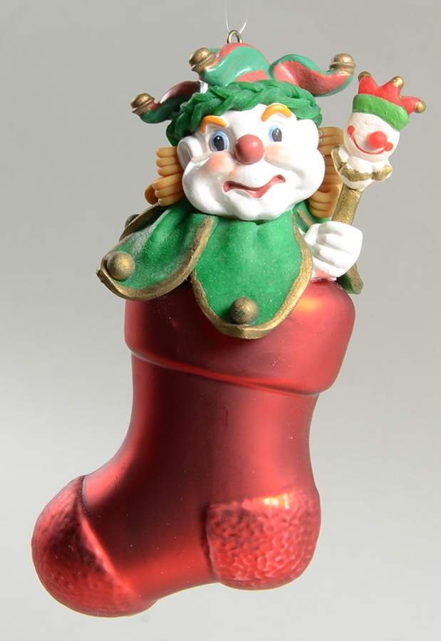 Noel Ornaments Joker In Stocking - Boxed by Department 56-1