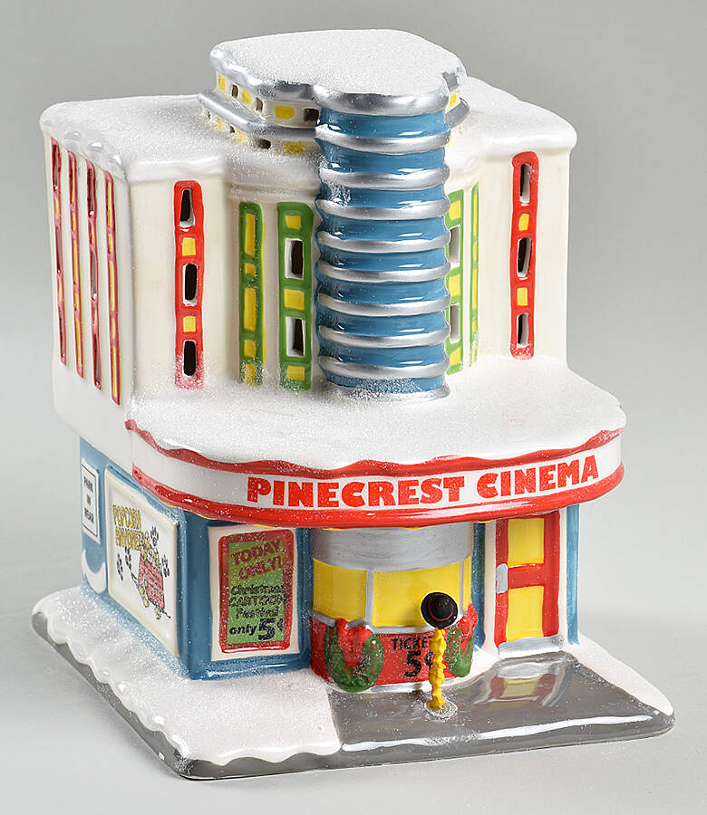 Peanuts Christmas Village Pinecrest Cinema - With Box by Department 56-1
