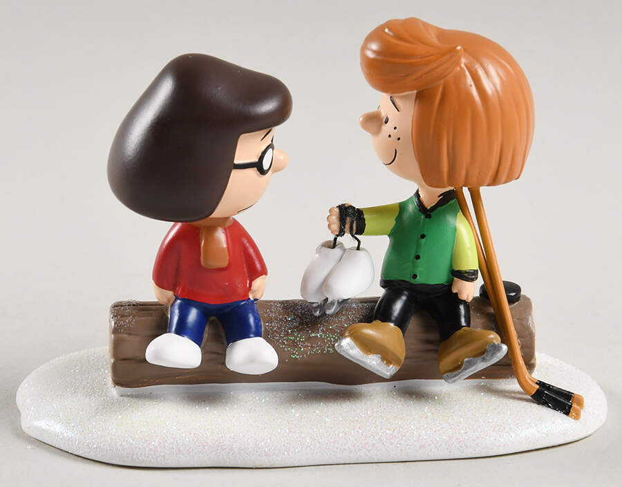 Peanuts Christmas Village Peppermint Patty & Marcie - Boxed by Department 56-1