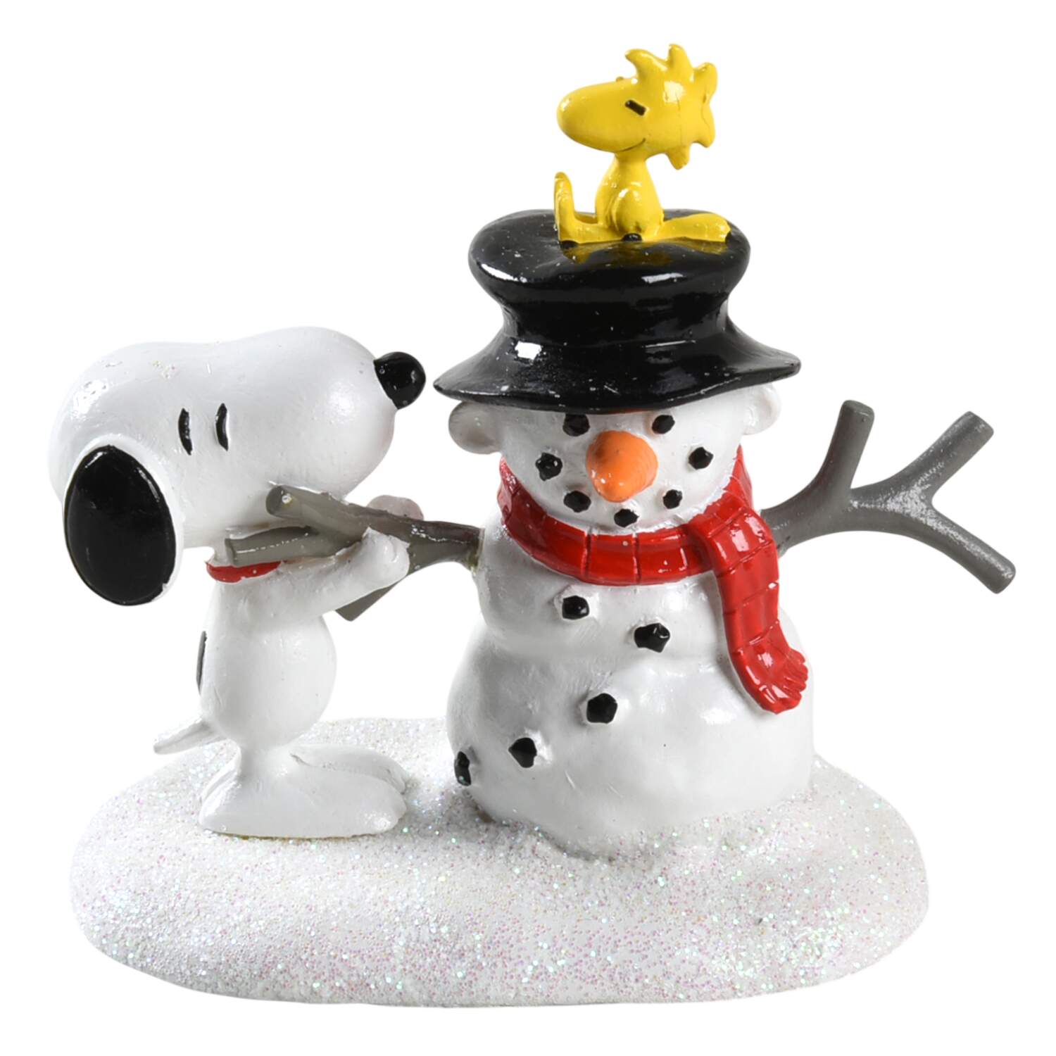 Peanuts Christmas Village Snoopy Builds A Snowman - Boxed by Department 56-1