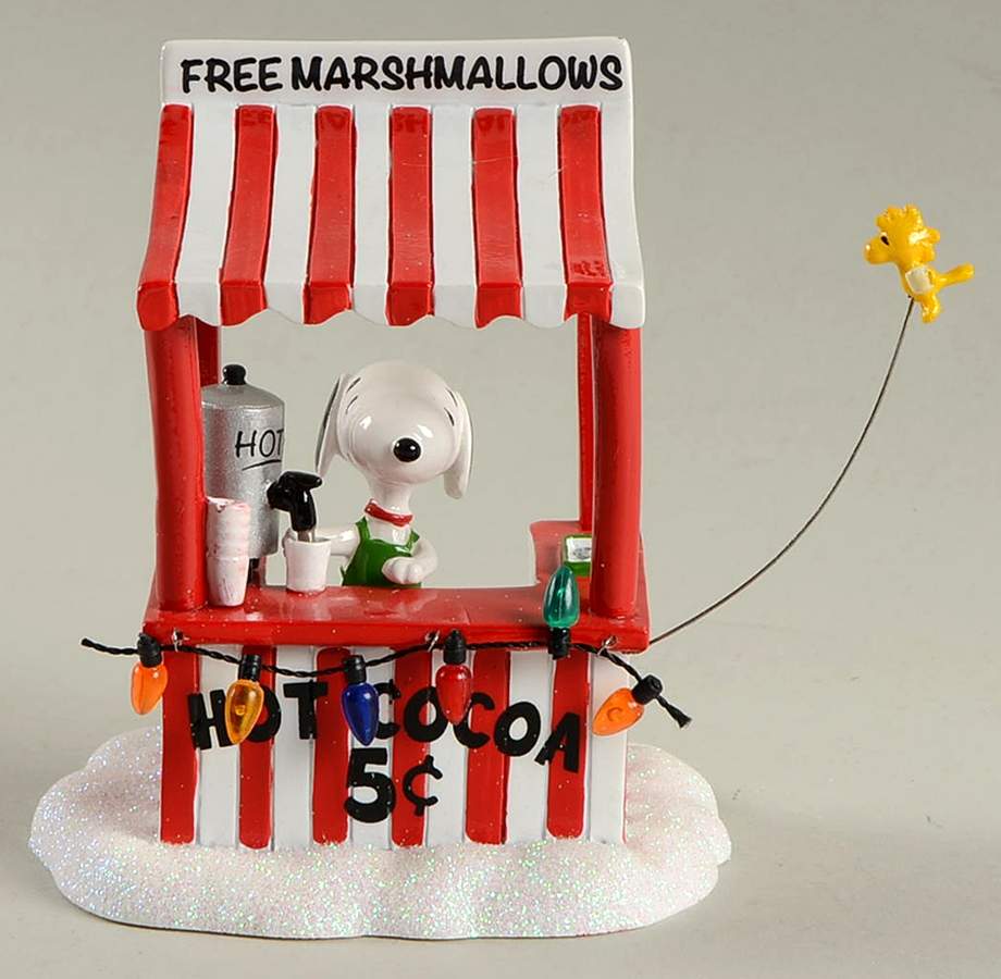 Peanuts Christmas Village Snoopy's Cocoa Stand - Boxed by Department 56-1
