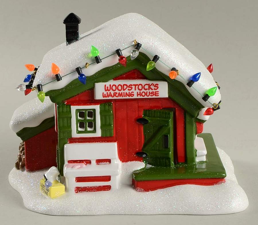 Peanuts Christmas Village Woodstock's Warming House - Boxed by Department 56-1