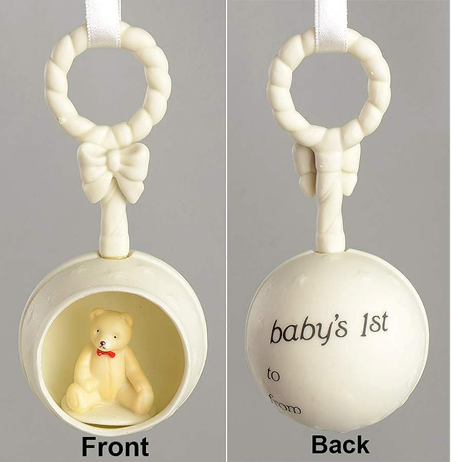 Baby's 1st Ornaments Baby's 1st Teddy Bear Rattle - Boxed by Department 56-1
