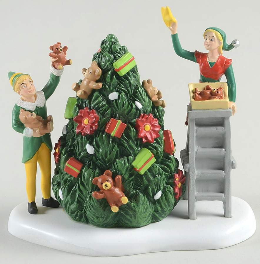 Elf the Movie Buddy Decorating The Tree With Jovie - Boxed by Department 56-1
