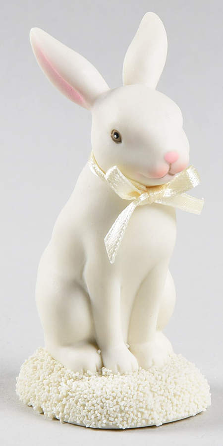 Collectible Animals - Snowbabies Rabbit-Sitting-2014 - Boxed by Department 56-1