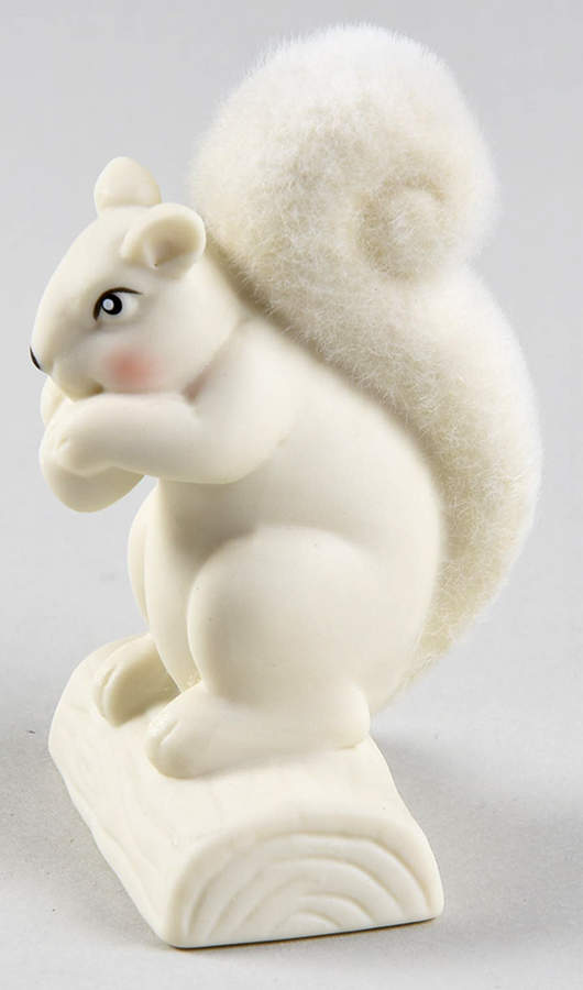 Collectible Animals - Snowbabies Squirrel-On Log-2016 - Boxed by Department 56-1