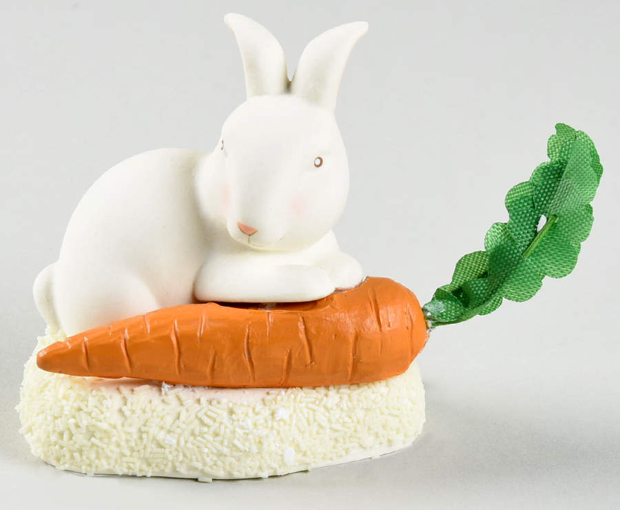 Collectible Animals - Snowbabies Rabbit-Sitting With Carrot-2019 - Boxed by Department 56-1
