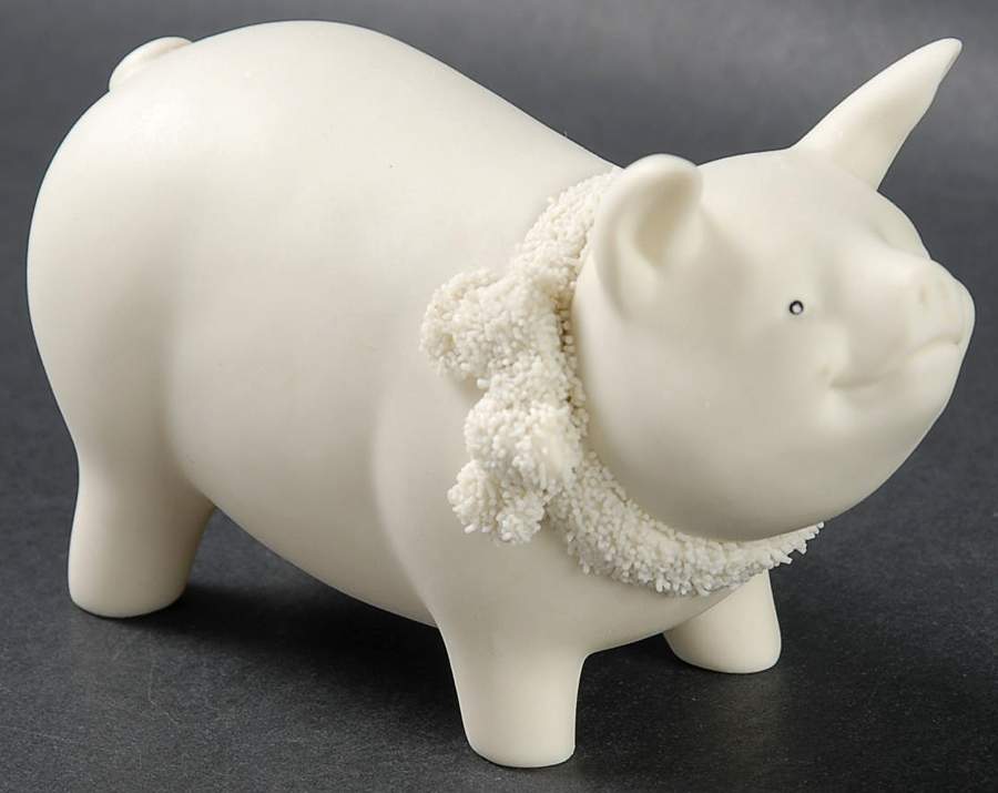 Annual Collectible Animals Pig-1998 - No Box by Department 56-1