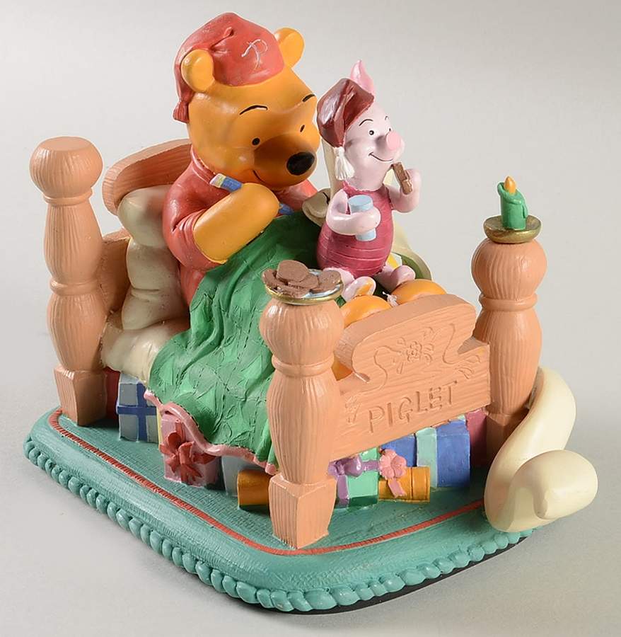 Winnie the Pooh and Friends Stocking Holder Pooh And Piglet In Bed - Boxed by Disney-1