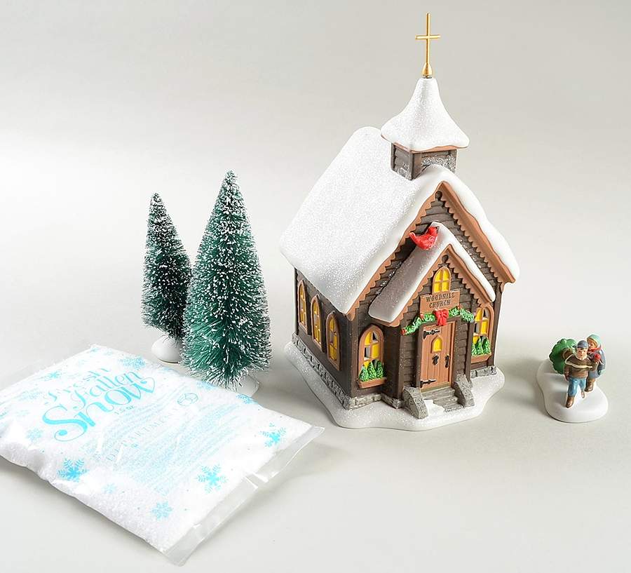 Holiday in the Woods Christmas Eve Church Gift Set - Boxed by Department 56-1