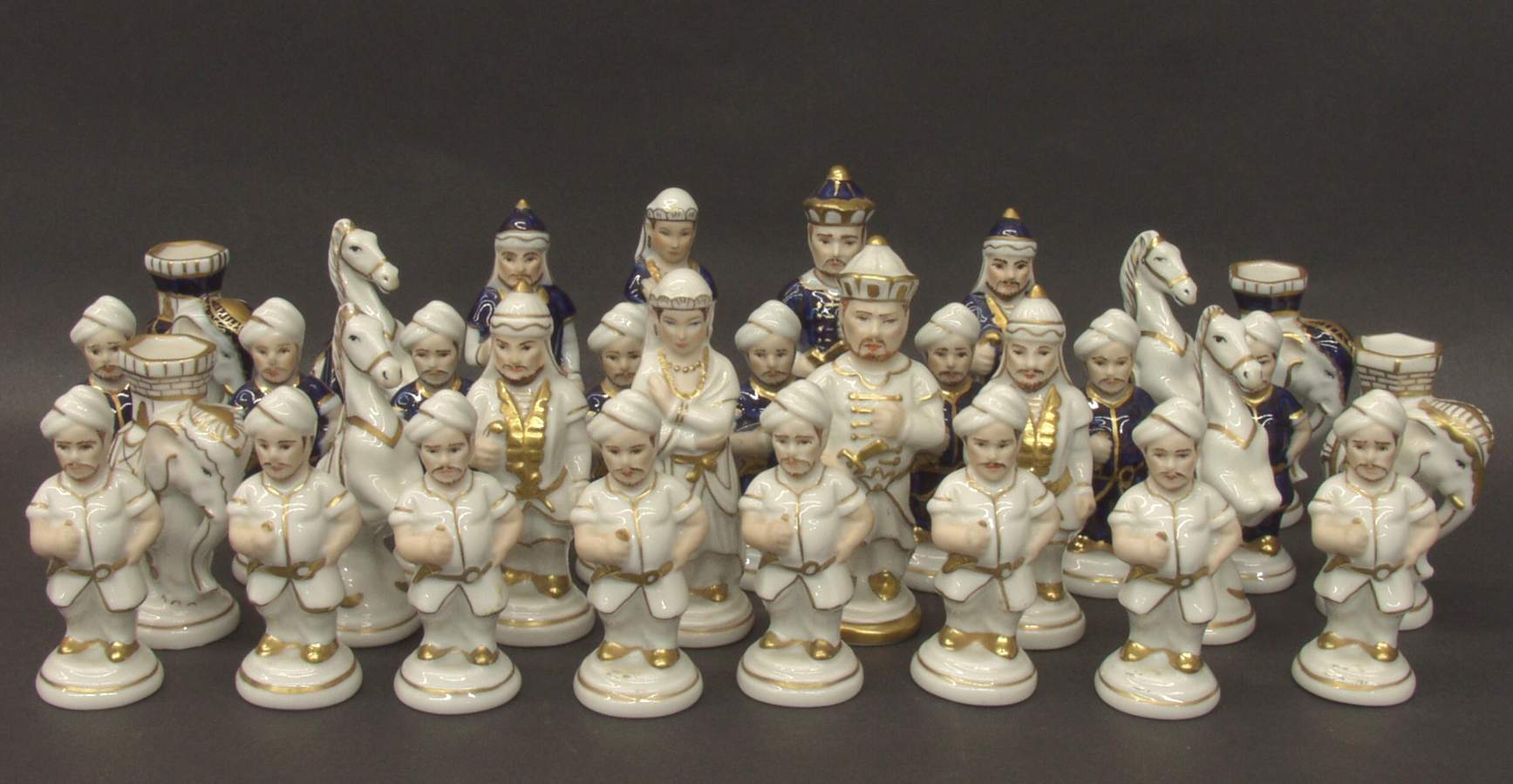 Royal Dux Chess Set 32 Piece Chess Set - Chess Set - No Board by Royal Dux-1