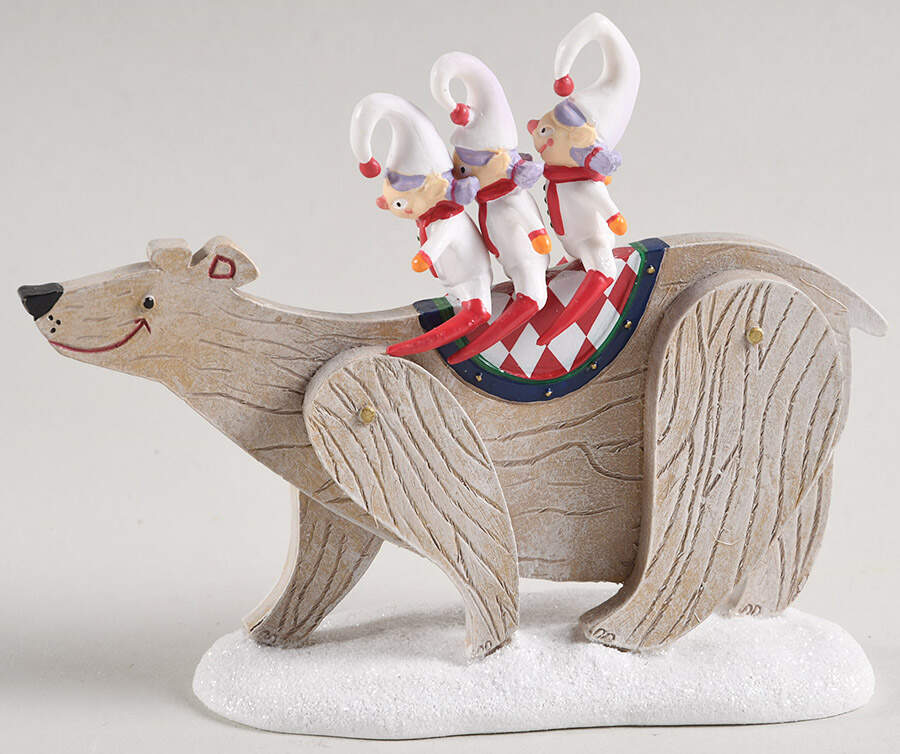 Nightmare Before Christmas Polar Bear Ride - No Box by Department 56-1