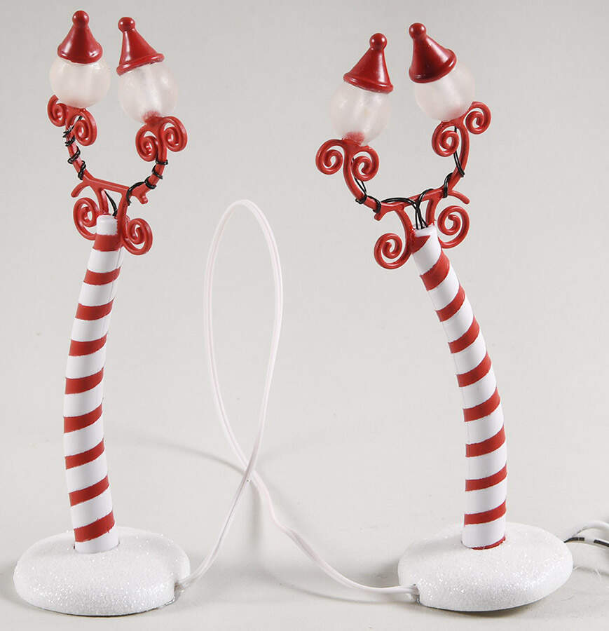 Nightmare Before Christmas Christmas Town Street Lights Set Of 2 - Boxed by Department 56-1