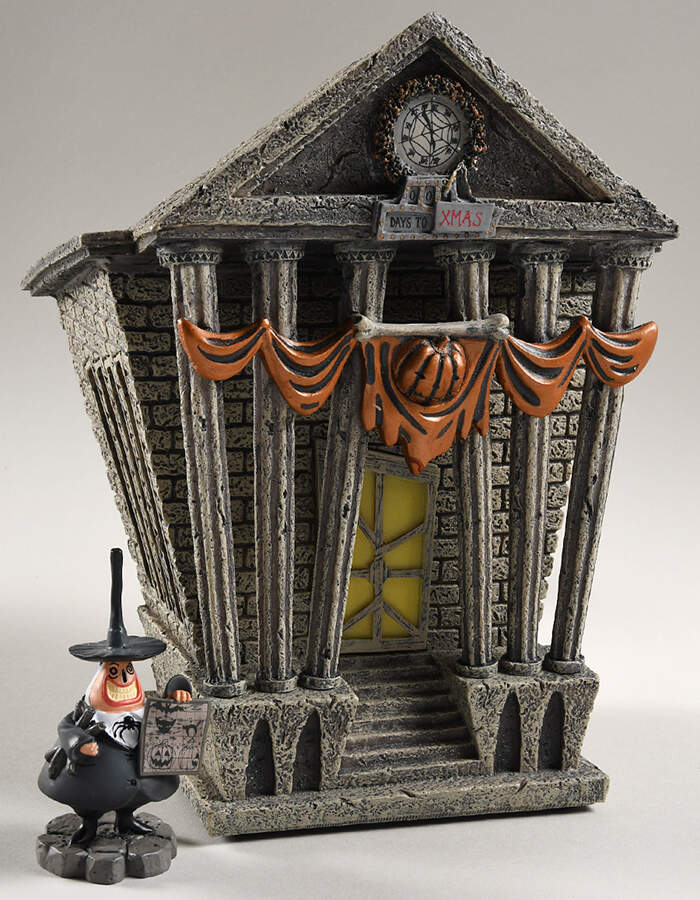Nightmare Before Christmas Halloween Town City Hall - No Box by Department 56-1