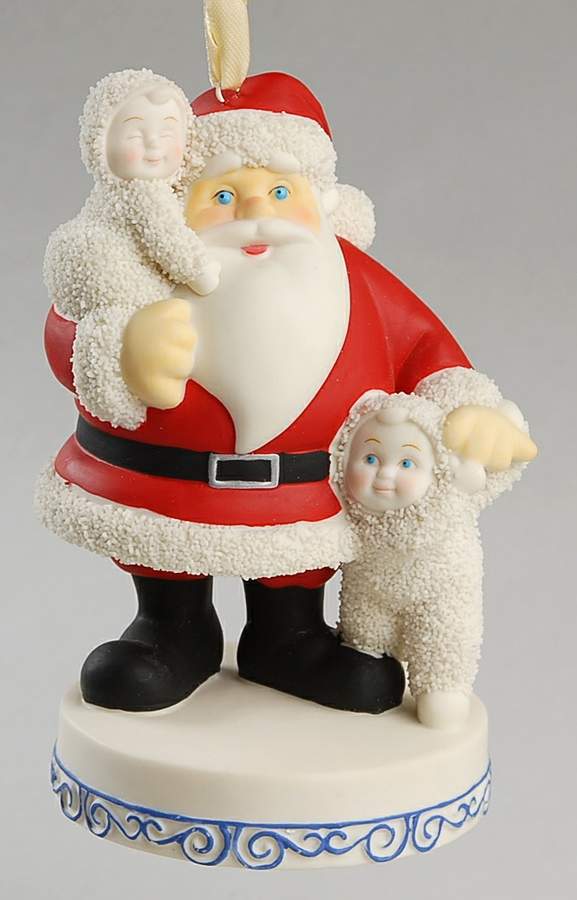 Snowbabies Guest Collection Ornaments Here Comes Santa Claus! - Boxed by Department 56-1