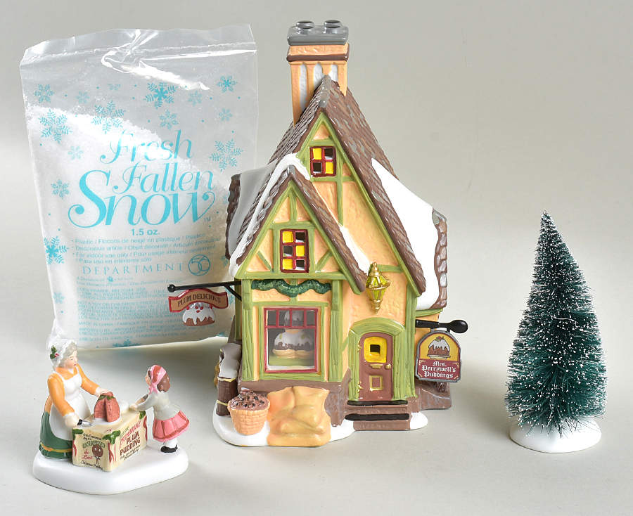 A Christmas Carol-Dickens' Village Mrs Perrywell's Puddings Boxed Set - Boxed by Department 56-1