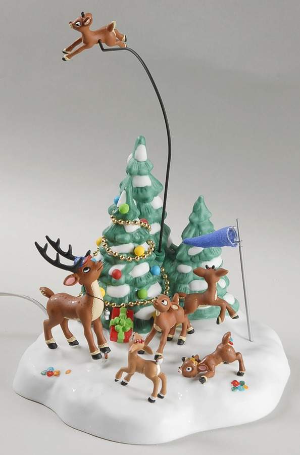 Rudolph the Red-Nosed Reindeer Village Reindeer Games - Boxed by Department 56-1