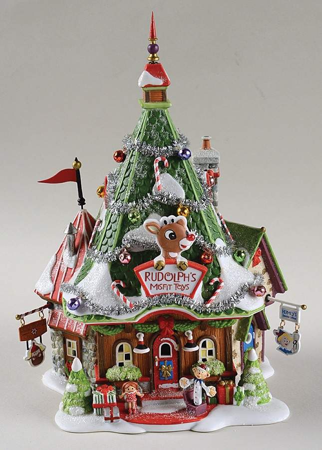 Rudolph the Red-Nosed Reindeer Village Rudolph's Misfit Headquarters - No Box by Department 56-1