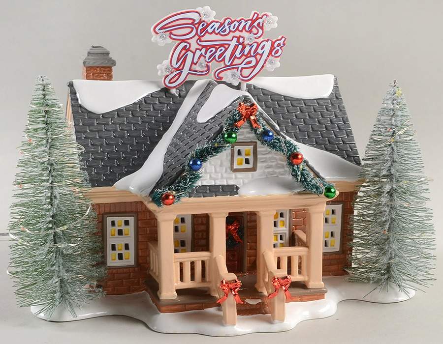 Christmas Lane-Snow Village Brite Lites Holiday House - Boxed by Department 56-1