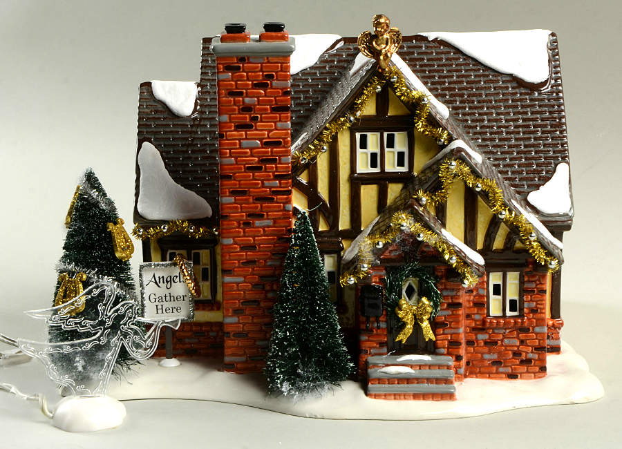 Christmas Lane-Snow Village Angel House - No Box by Department 56-1
