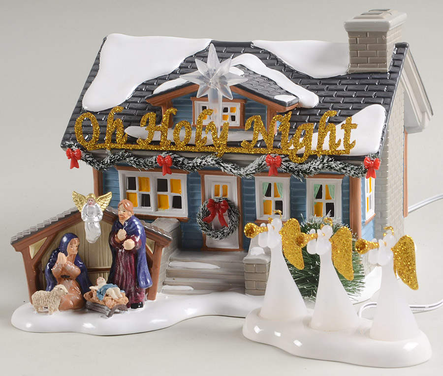 Christmas Lane-Snow Village Oh Holy Night House  - Boxed by Department 56-1