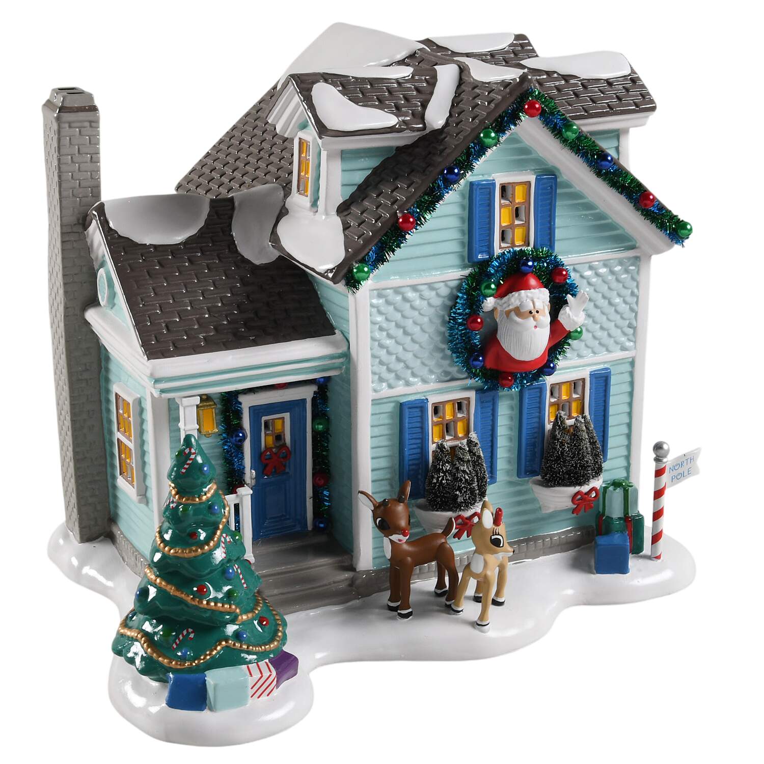 Christmas Lane-Snow Village Rudolph House - No Box by Department 56-1